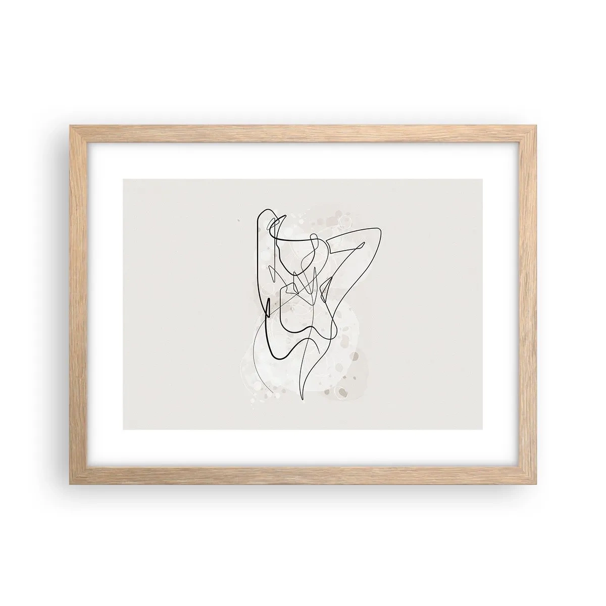 Poster in light oak frame - Art of Seduction - 40x30 cm