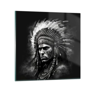 Glass picture - Chief and Warrior - 70x70 cm
