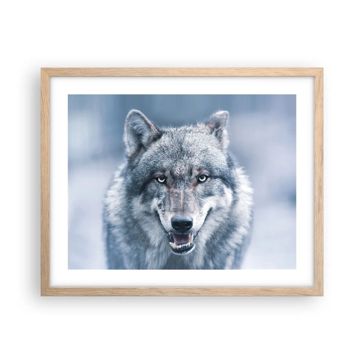 Poster in light oak frame - Will You Take Up the Challenge? - 50x40 cm