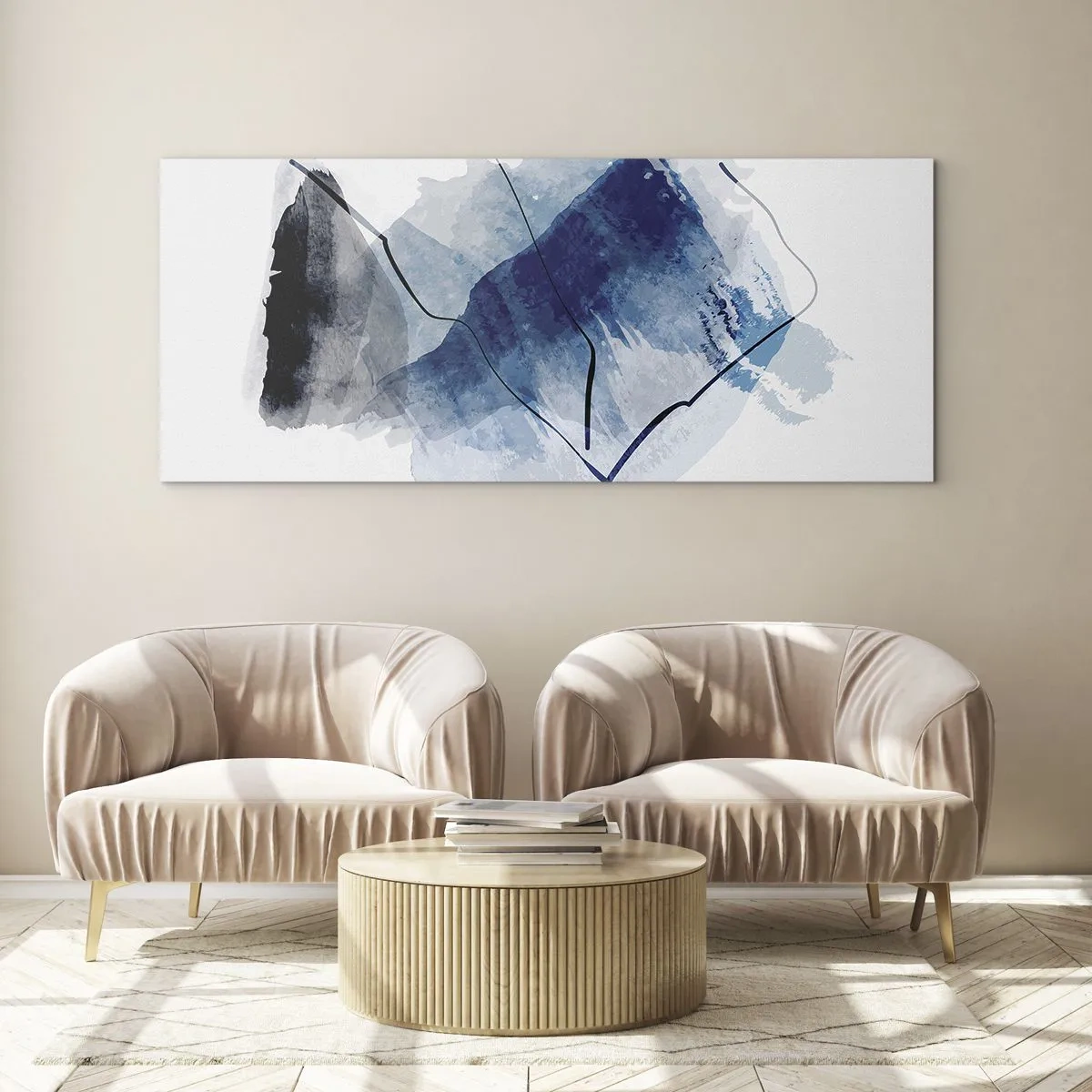Glass picture - Ice Mountain - 140x50 cm
