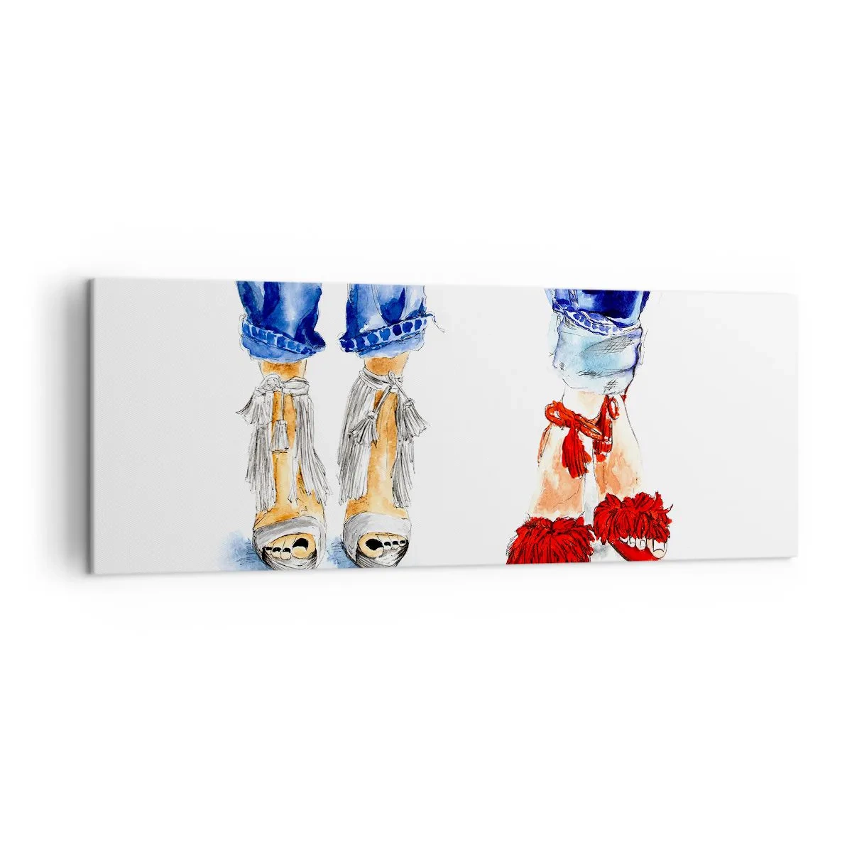 Canvas picture - Shall We Go for a Walk? - 140x50 cm