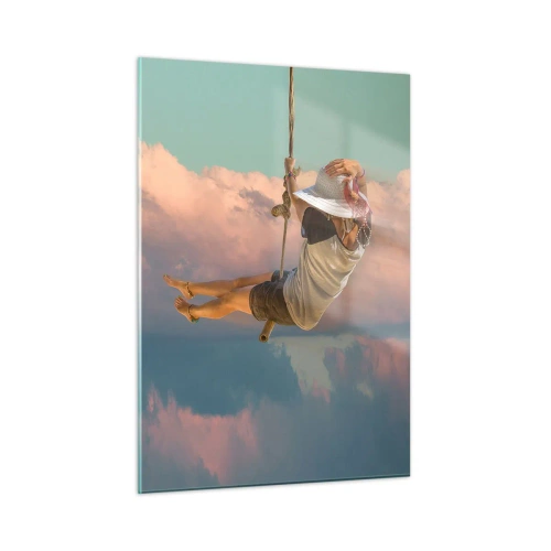 Glass picture - Fun in the Clouds - 50x70 cm