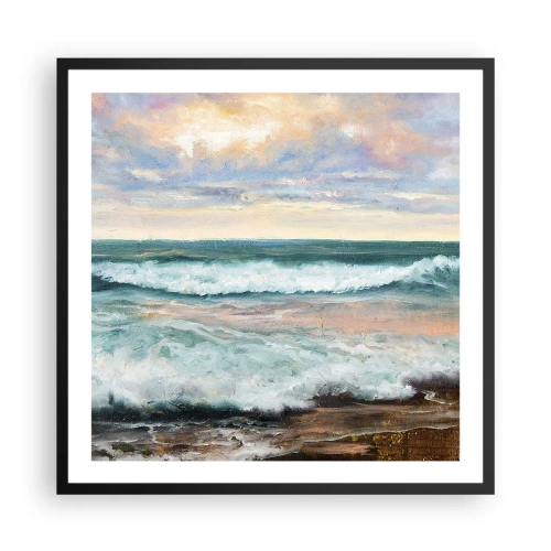 Poster in black frame - Here You Will Smooth Your Soul - 60x60 cm