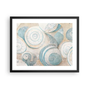 Poster in black frame - What Does a Shell Hide? - 50x40 cm