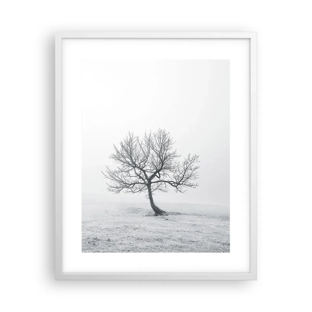 Poster in white frmae - Against Nothingness - 40x50 cm