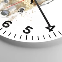 Clock face with numbers