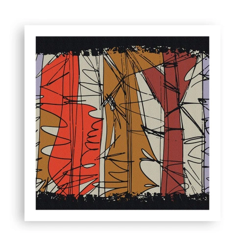 Poster - Spontaneous Composition - 60x60 cm