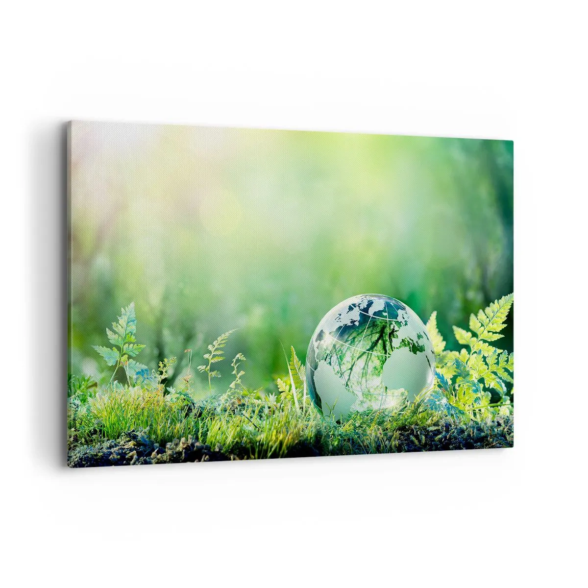Canvas picture - Green Planet - 120x80 cm