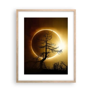Poster in light oak frame - Total Eclipse - 40x50 cm