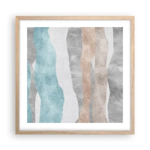 Poster in light oak frame - Study of Continuity - 50x50 cm