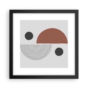 Poster in black frame - Perfection of a Wheel - 30x30 cm