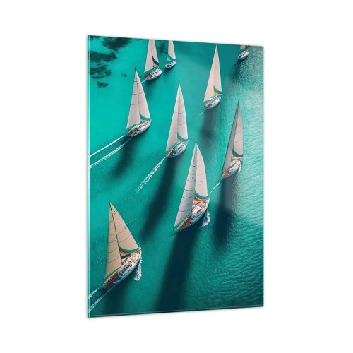 Glass picture - Competing with the Wind - 50x70 cm