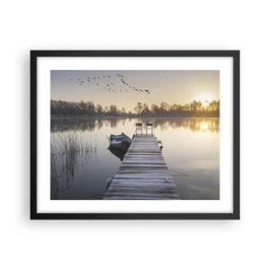 Poster in black frame - I Will Be Back Soon - 50x40 cm