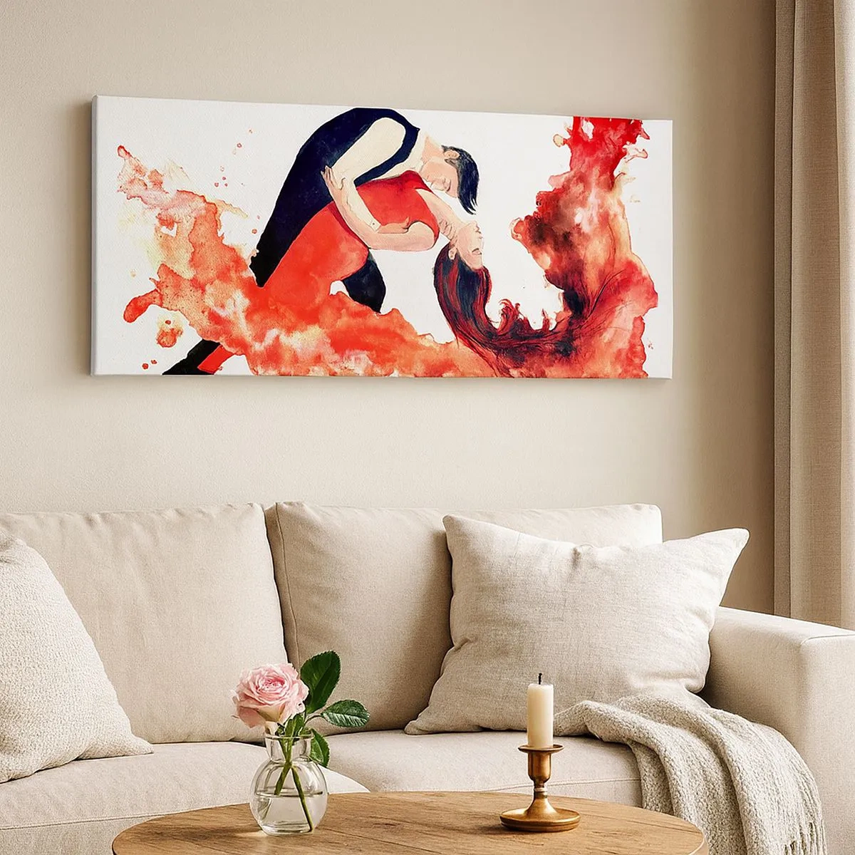 Canvas picture - Tango - Sensual Wave - 100x40 cm