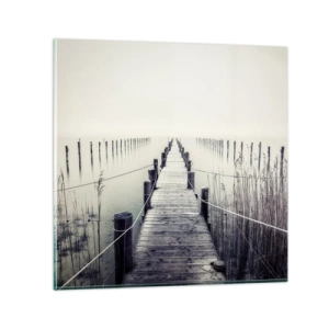Glass picture - Immerse Yourself in Peace - 60x60 cm