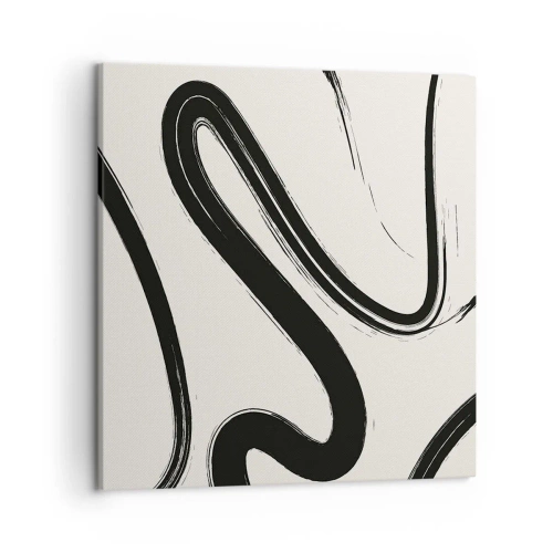 Canvas picture - Black and White Fancy - 50x50 cm