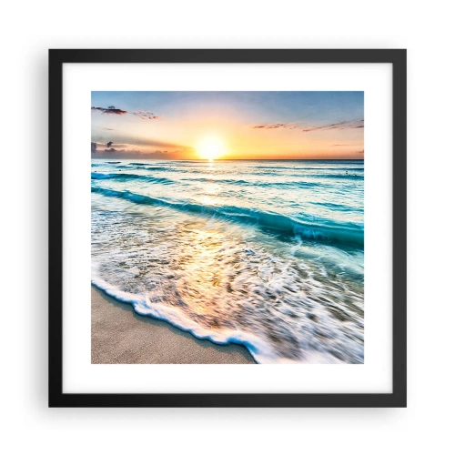 Poster in black frame - Sunset View - 40x40 cm