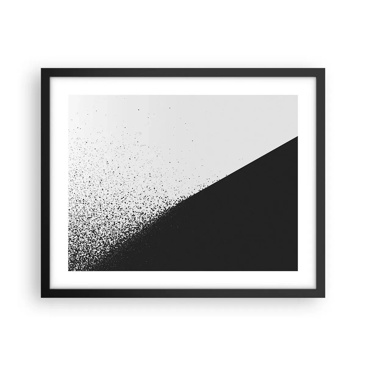 Poster in black frame - Faster and More - 50x40 cm