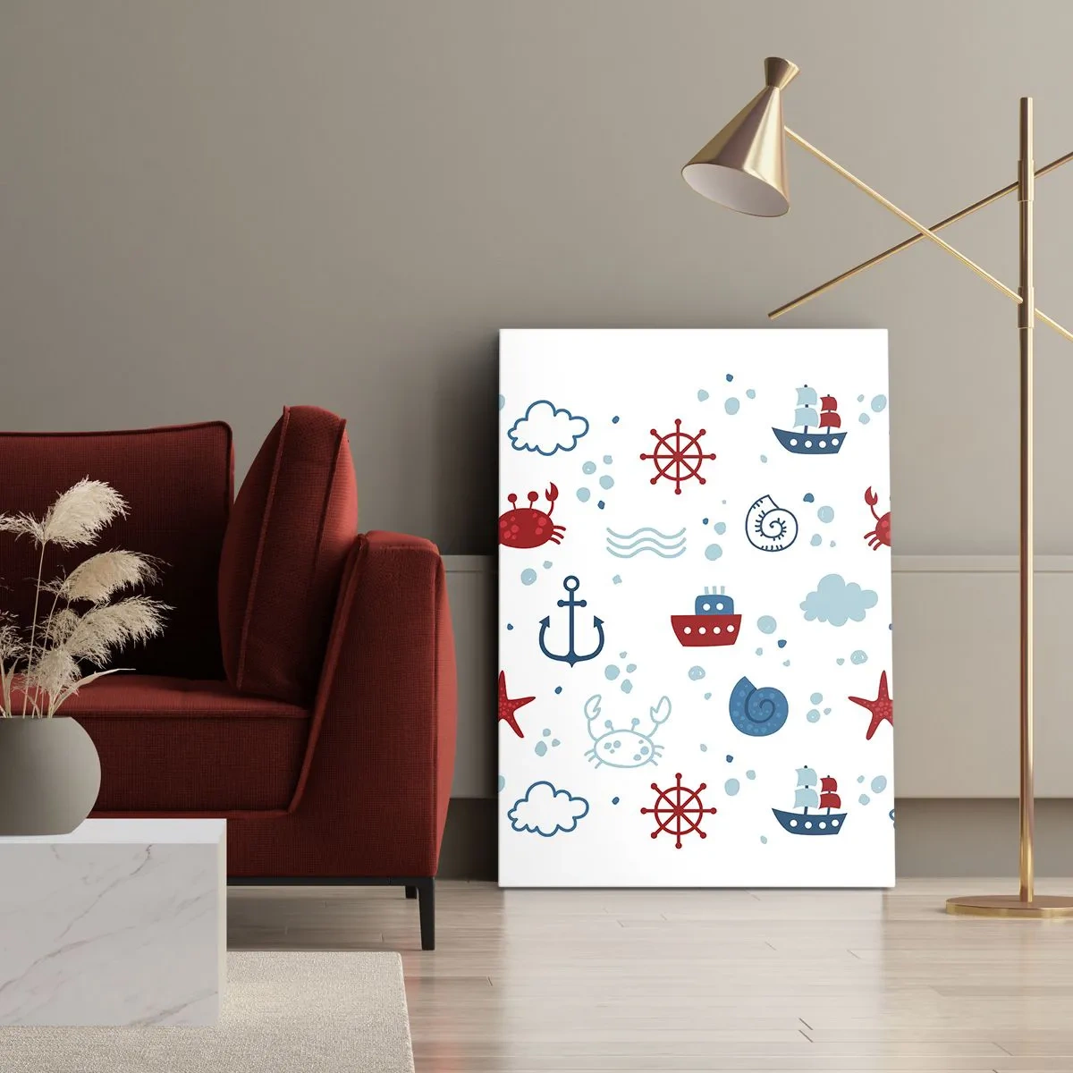 Canvas picture - Sea Tale - 45x80 cm