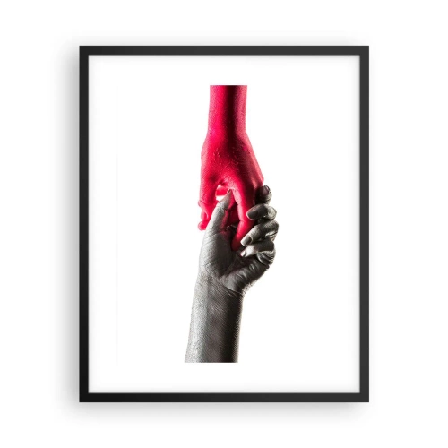 Poster in black frame - Together, although Different - 40x50 cm