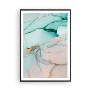 Poster in black frame - Dance of Shapes and Colours - 70x100 cm