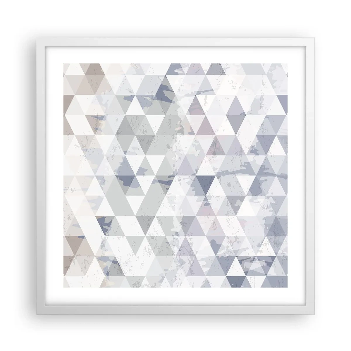 Poster in white frmae - In the Rhythm of a Triangle - 50x50 cm