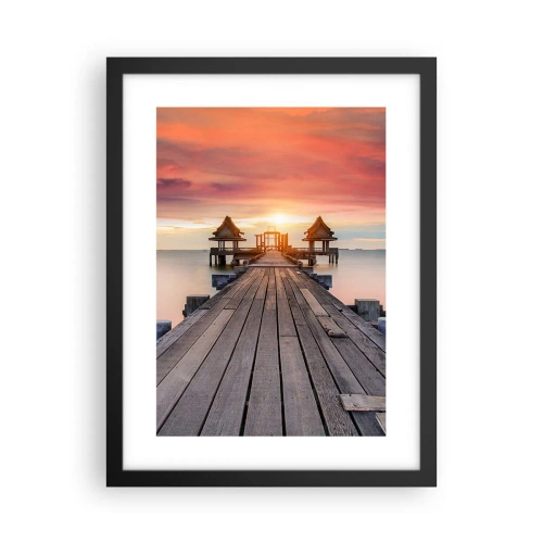 Poster in black frame - Sunset on the East - 30x40 cm