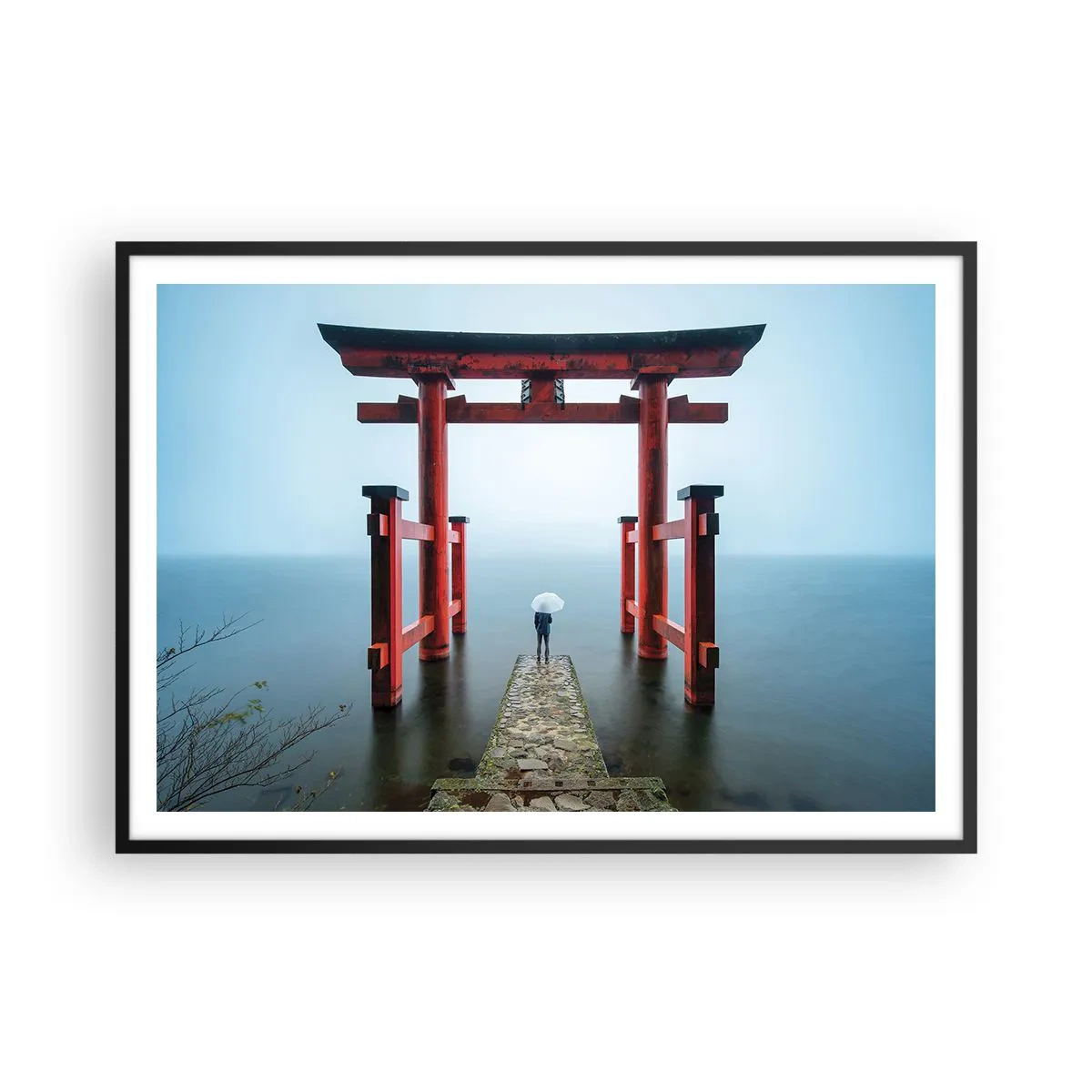 Poster in black frame - Japanese Musings - 100x70 cm