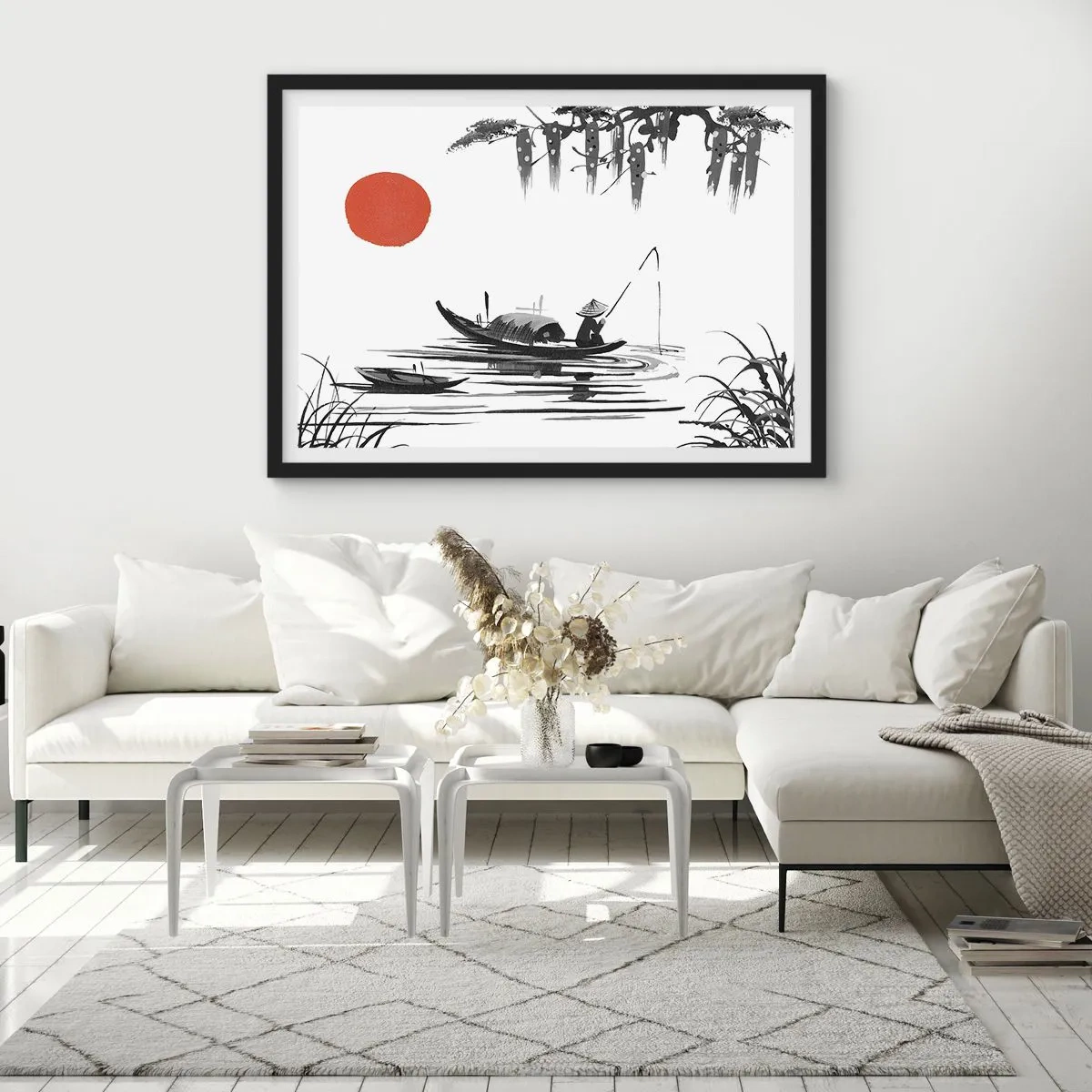 Poster in black frame - Asian Afternoon - 91x61 cm