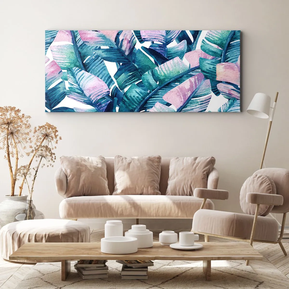 Canvas picture - In a Banana Grove - 100x40 cm