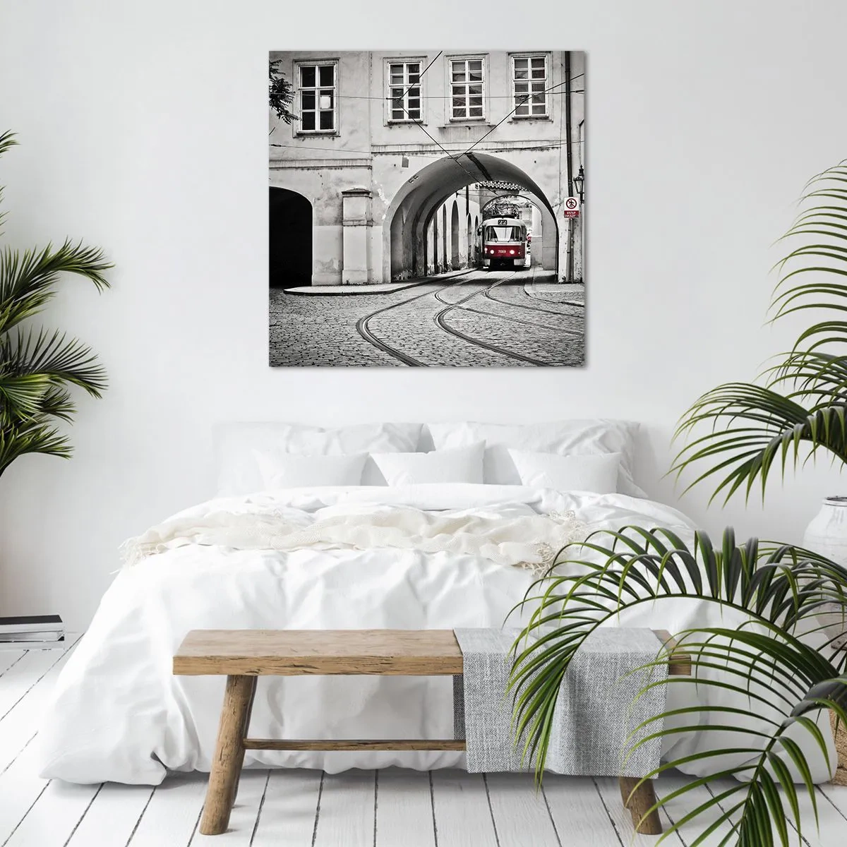 Canvas picture - Through City Labirynth - 30x30 cm