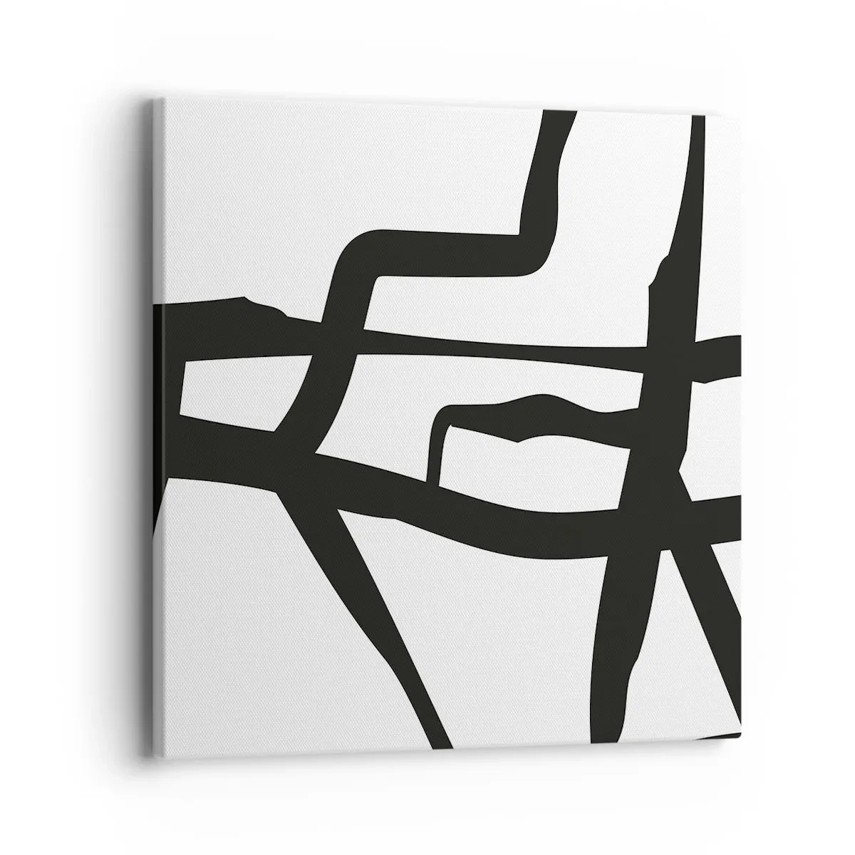 Canvas picture - Black and White Construction - 40x40 cm