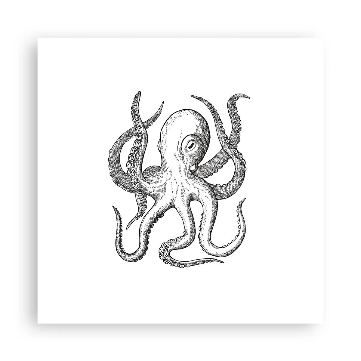Poster - Dancing with the Waves - 40x40 cm
