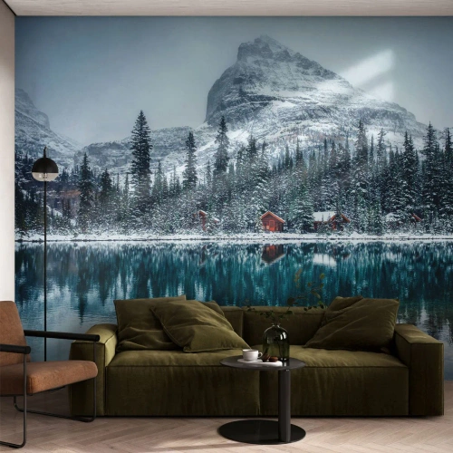 Photo Wallpaper Premium Canvas - Canadian Retreat - Landscape, Canada, Winter - 350x256 cm