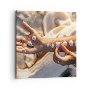 Canvas picture - Beauty at Hand - 70x70 cm