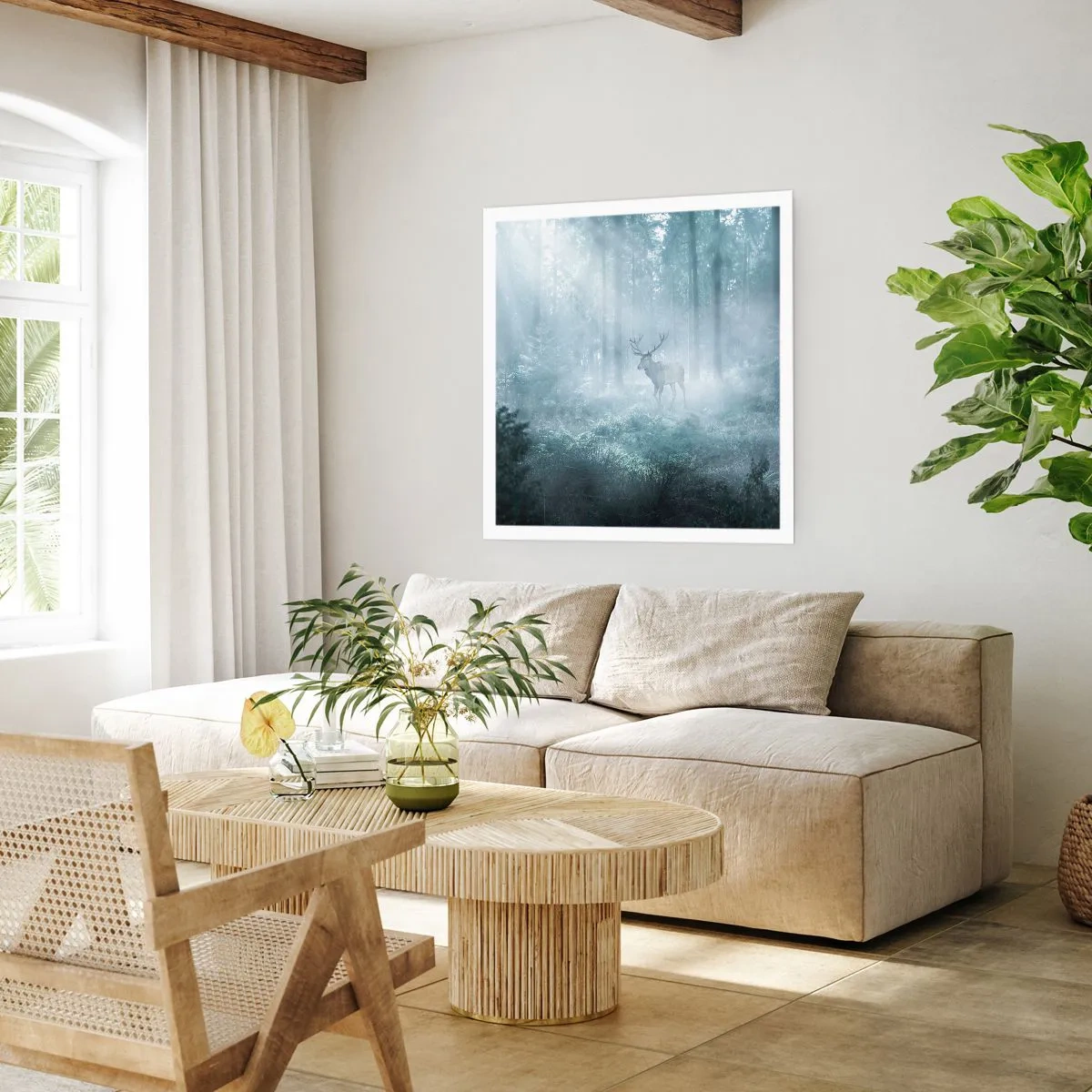 Poster - Morning Round of the Estate - 40x40 cm