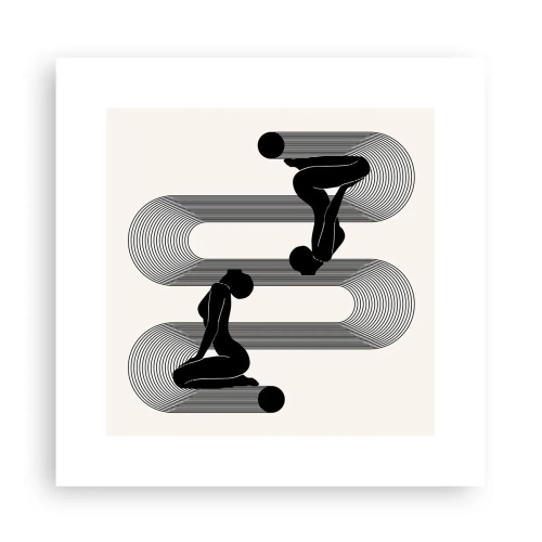 Poster - Sensual Symmetry - 30x30 cm
