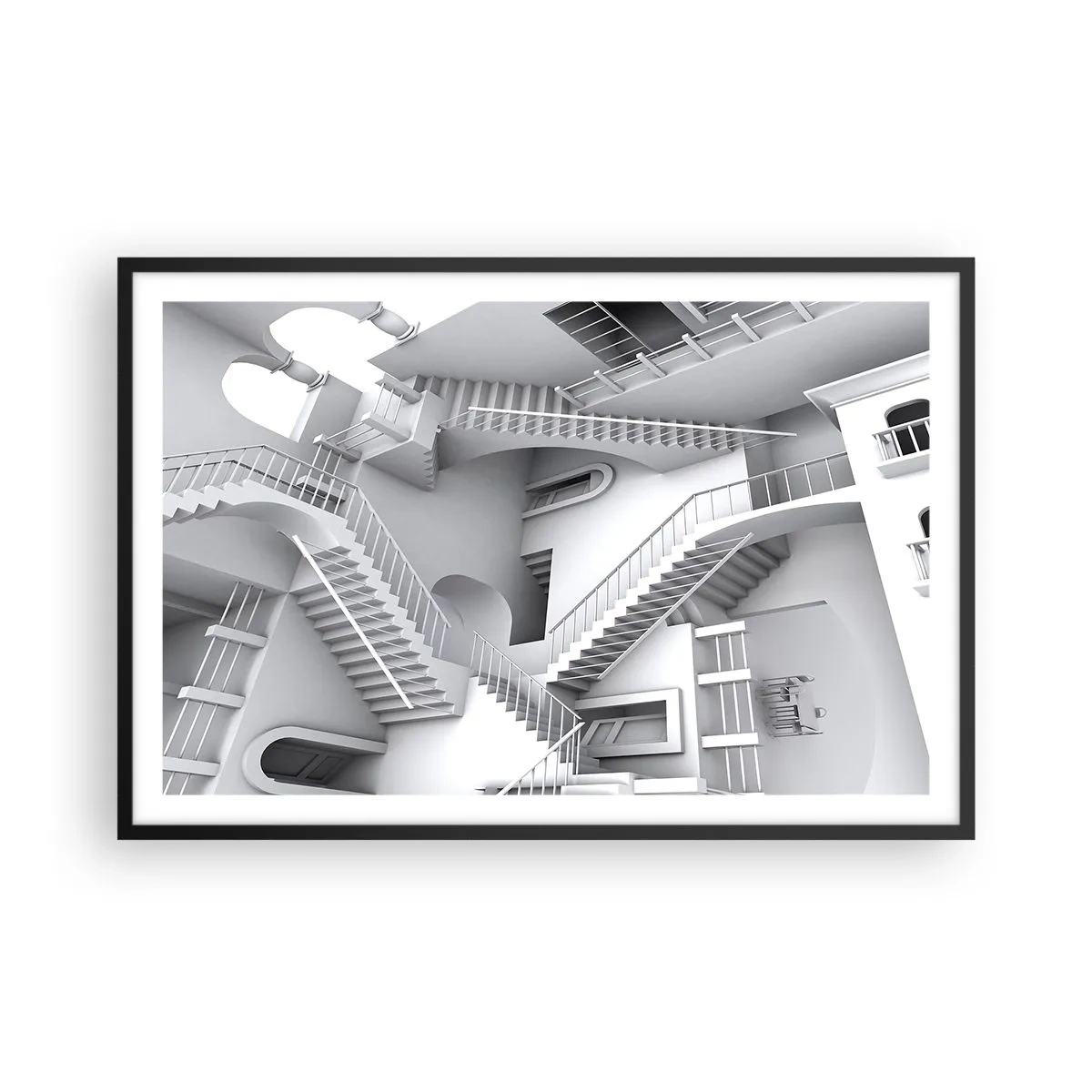 Poster in black frame - Paradoxes of Space - 91x61 cm