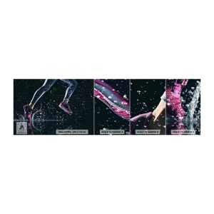 Photo Wallpaper Sample Self-Adhesive Deluxe Sticker - Step on It - Sport, Jogging, Running - 100x30 cm