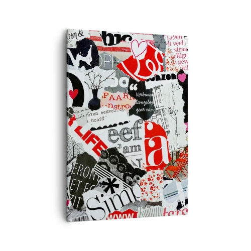 Canvas picture - Hipster's Collage - 50x70 cm