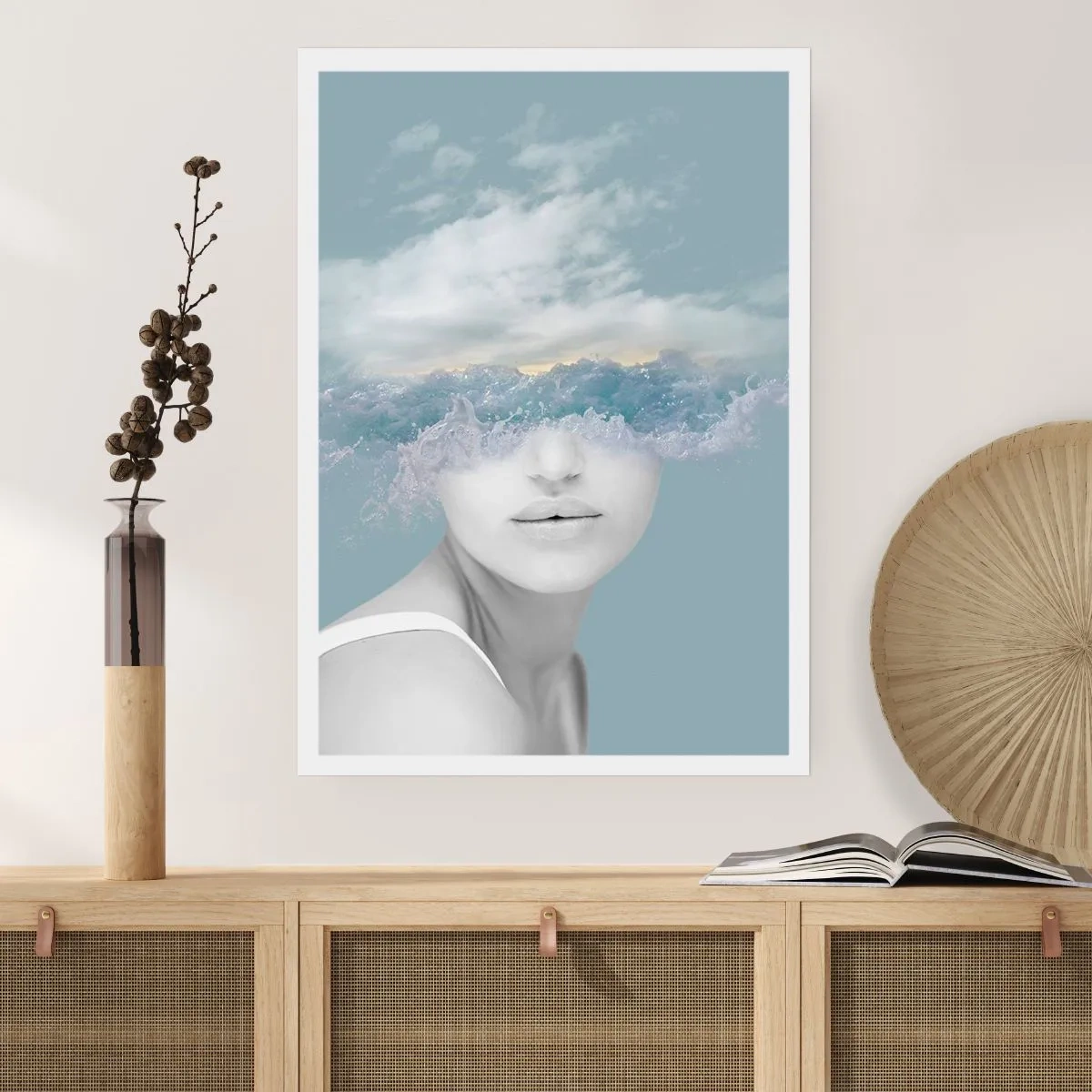 Poster - With the Head In the Clouds - 40x50 cm