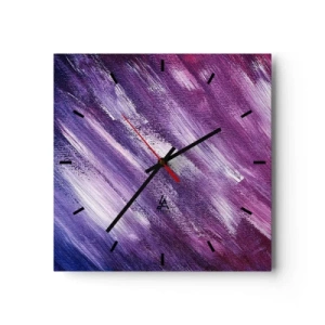 Wall clock - Clock on glass - When a Sunny Wind Is Blowing - 40x40 cm
