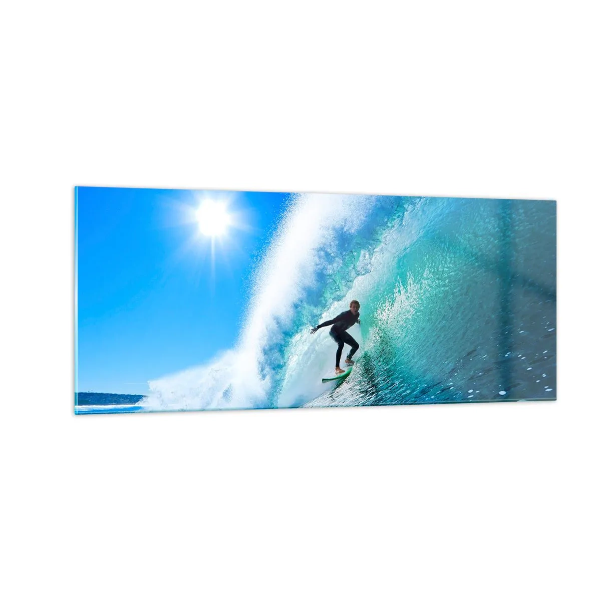 Glass picture - Across Great Blue - 100x40 cm
