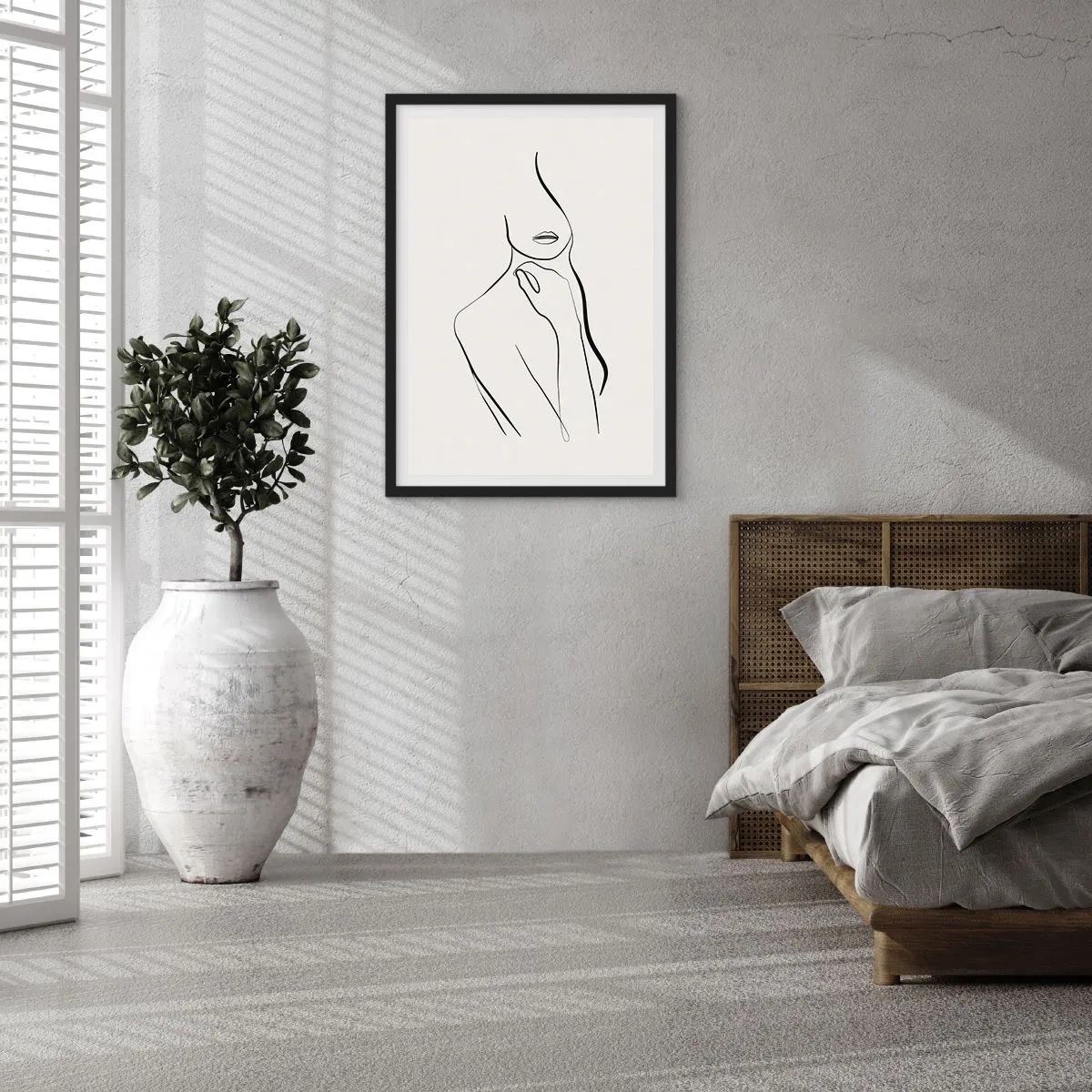 Poster in black frame - Wave of Melancholy - 30x40 cm