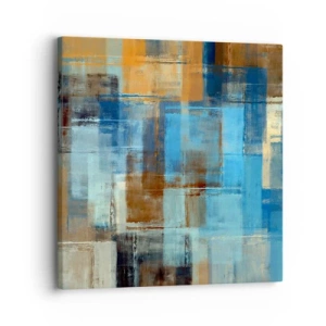 Canvas picture - Through Blue Curtain - 30x30 cm