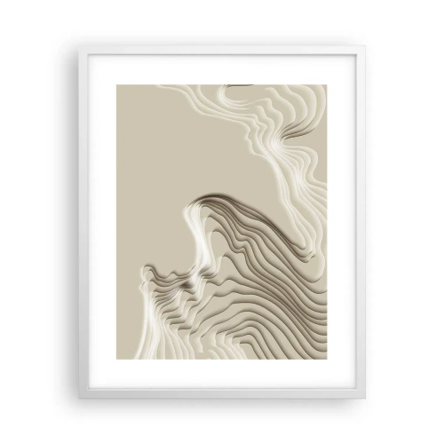Poster in white frmae - Topography of Art. - 40x50 cm