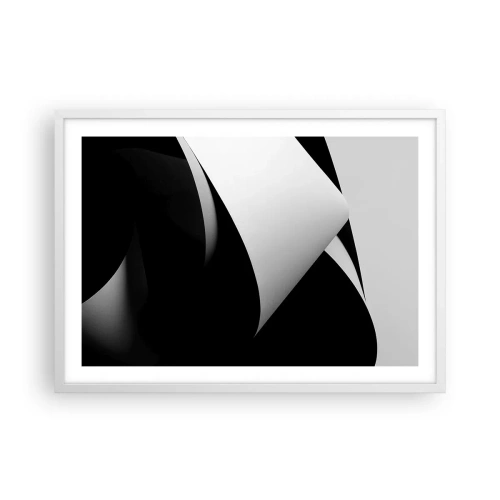 Poster in white frmae - Planes of Light Emerging from the Shadow - 70x50 cm