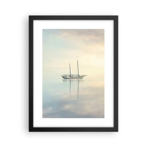 Poster in black frame - In the Sea of Silence - 30x40 cm