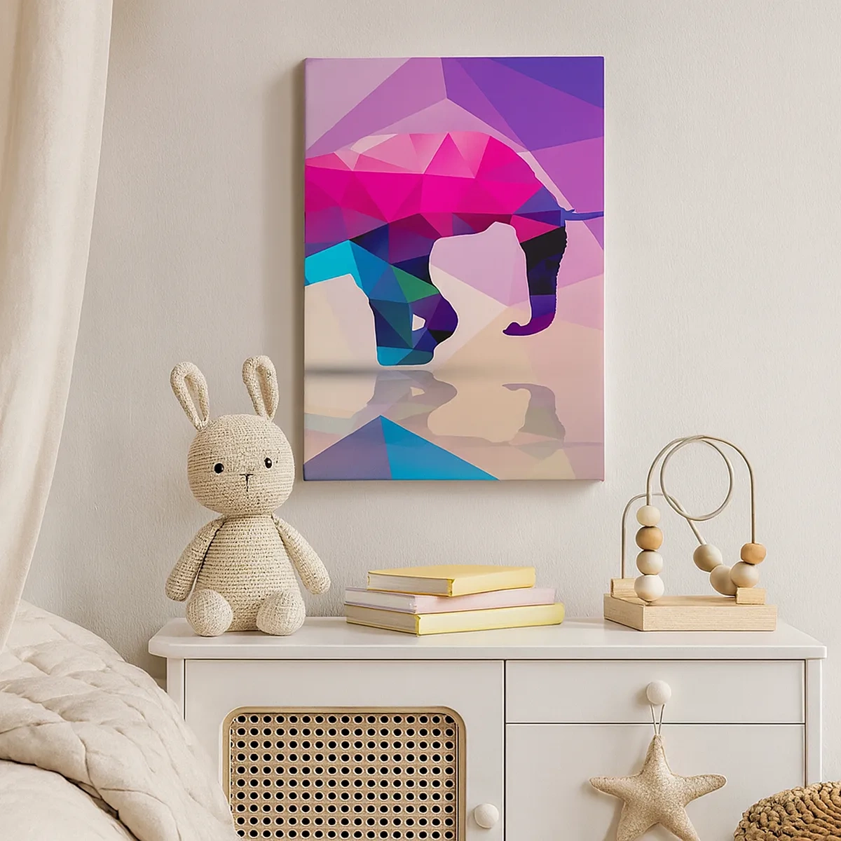 Canvas picture - Crystal Dinosaur - 50x70 cm