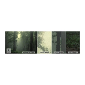 Photo Wallpaper Sample Premium Canvas - Before It Wakes Up - Landscape, Forest, Nature - 100x30 cm